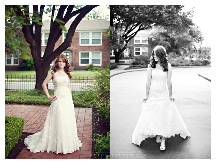 Bridal portrait session of Marandah Vick at the Heard-Craig House in historic downtown McKinney by Dallas wedding photographer Stacy Reeves