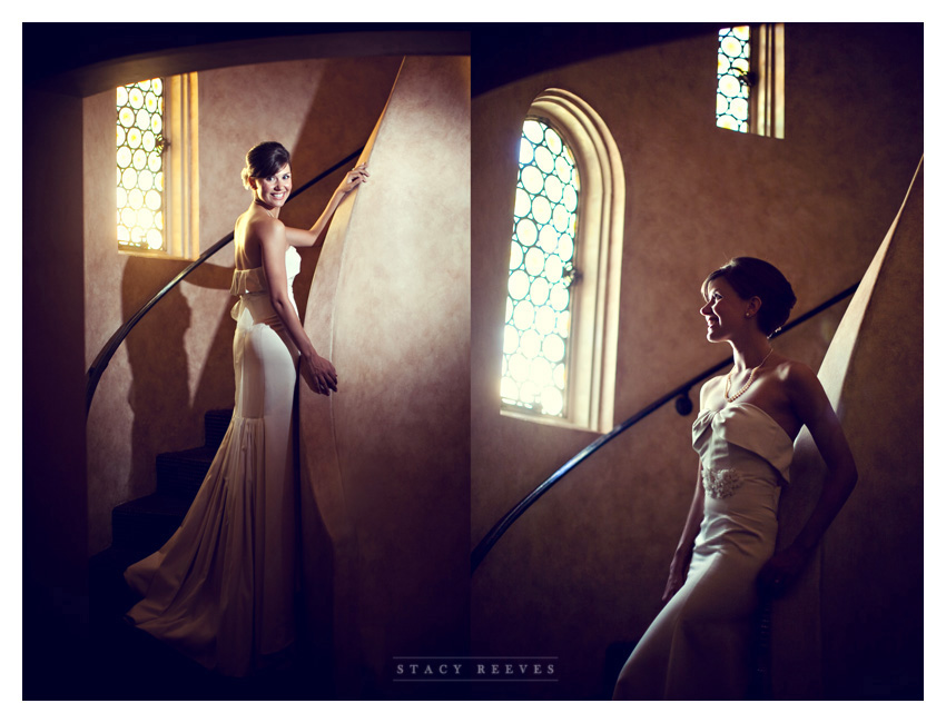 bridal portraits of Ashley Edrington at the Rosewood Mansion on Turtle Creek by Dallas wedding photographer Stacy Reeves