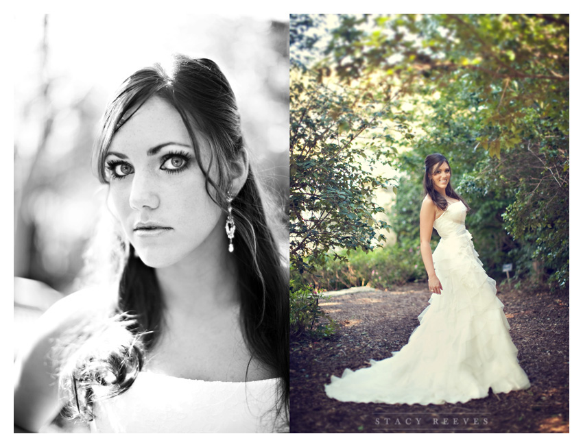 Bridal portrait session of Autumn Boatwright Harston at the Dallas Arboretum by Dallas wedding photographer Stacy Reeves