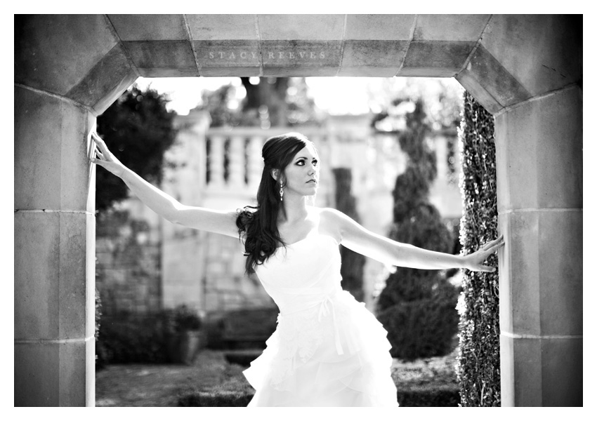Bridal portrait session of Autumn Boatwright Harston at the Dallas Arboretum by Dallas wedding photographer Stacy Reeves