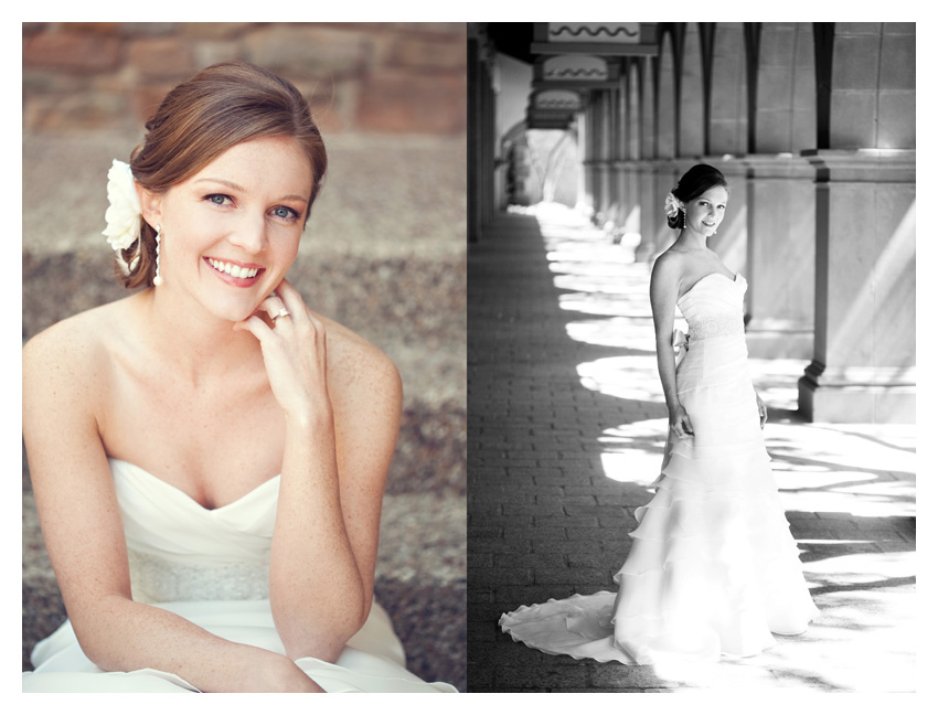 bridal portrait photo session of Chelsey Seufer in the Las Colinas Canals by Dallas wedding photographer Stacy Reeves