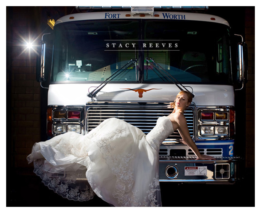 bridals of Courtney Skeins at a fire station and Post Office in downtown Fort Ft. Worth Texas by Dallas wedding photographer Stacy Reeves