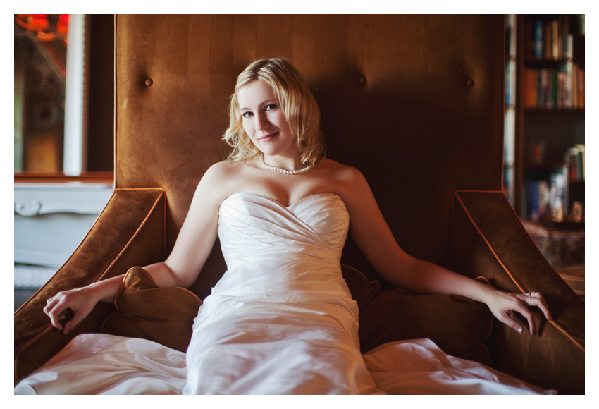 Bridal portrait session at NYLO Hotel in Plano by Dallas wedding photographer Stacy Reeves