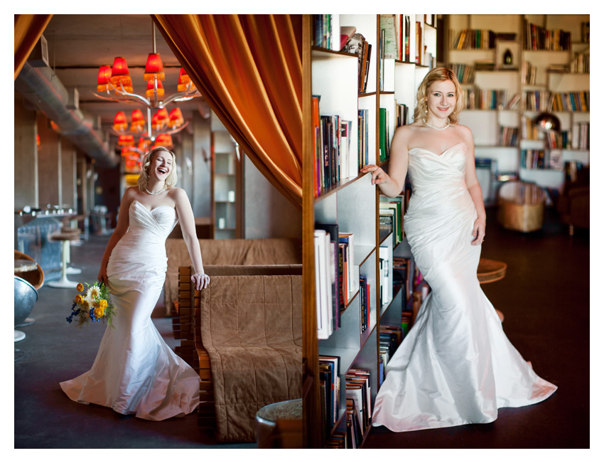 Bridal portrait session at NYLO Hotel in Plano by Dallas wedding photographer Stacy Reeves