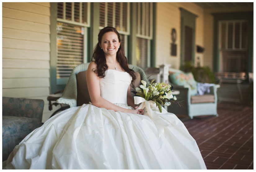 Bridal photo portrait session of Hannah Petkovsik in historic downtown McKinney Texas by Dallas wedding photographer Stacy Reeves