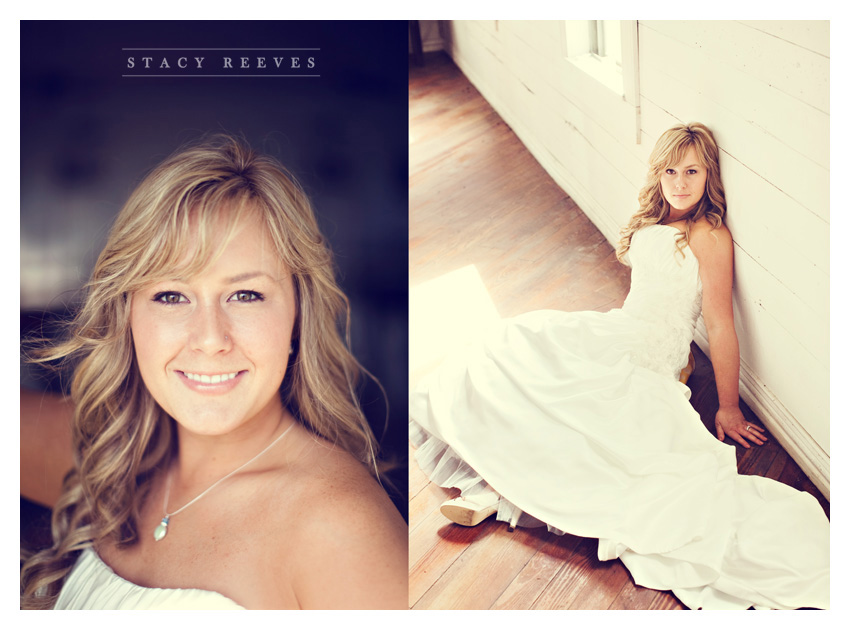 Bridal photos of Jenny Burdett Fain at Ever After Chapel in Aubrey Texas by Dallas wedding photographer Stacy Reeves