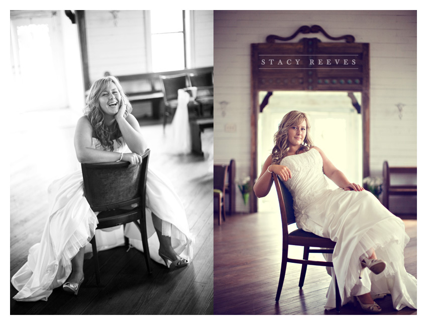 Bridal photos of Jenny Burdett Fain at Ever After Chapel in Aubrey Texas by Dallas wedding photographer Stacy Reeves