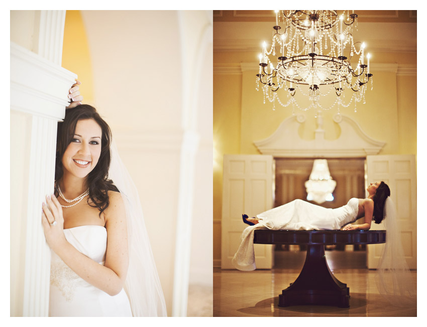 bridal photo portraits of Julie Lasater Beal at Arlington Hall in Dallas by Texas wedding photographer Stacy Reeves