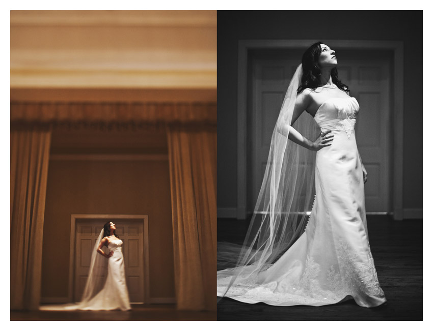 bridal photo portraits of Julie Lasater Beal at Arlington Hall in Dallas by Oklahoma wedding photographer Stacy Reeves