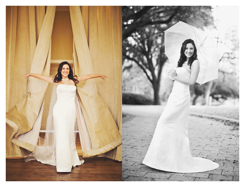 bridal photo portraits of Julie Lasater Beal at Arlington Hall in Dallas by Dallas wedding photographer Stacy Reeves