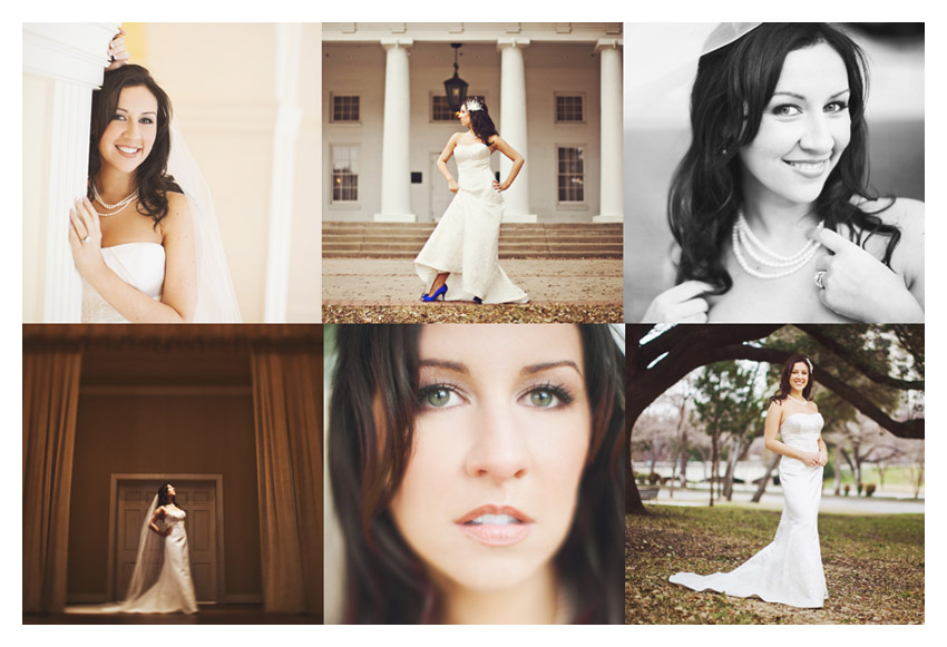 bridal photo portraits of Julie Lasater Beal at Arlington Hall in Dallas by Texas wedding photographer Stacy Reeves