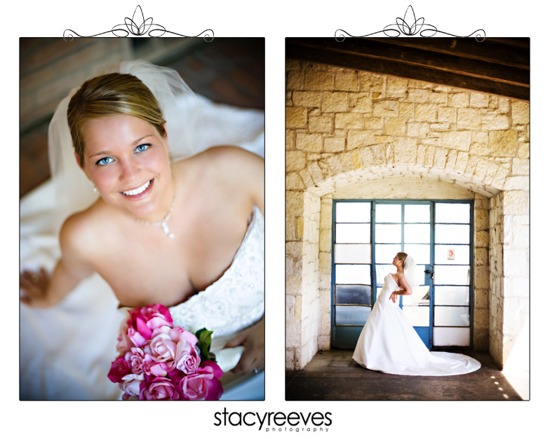 Bridal session of Julie Nienhiser Neinhiser at the Dallas Arboretum by Dallas wedding photographer Stacy Reeves; close-up portrait of bride