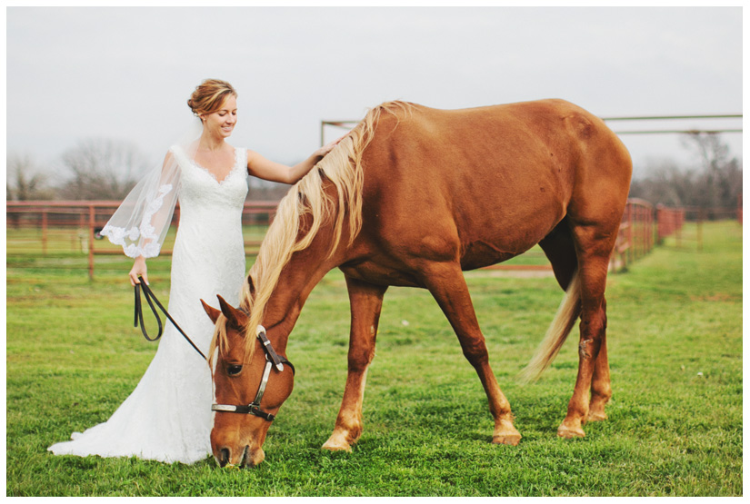 bridal portrait photo session of Jessica Atkins at Walking Tall Horse Ranch in Pilot Point, Texas by Dallas wedding and portrait photographer Stacy Reeves