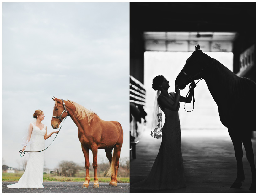 bridal portrait photo session of Jessica Atkins at Walking Tall Horse Ranch in Pilot Point, Texas by Dallas wedding and portrait photographer Stacy Reeves