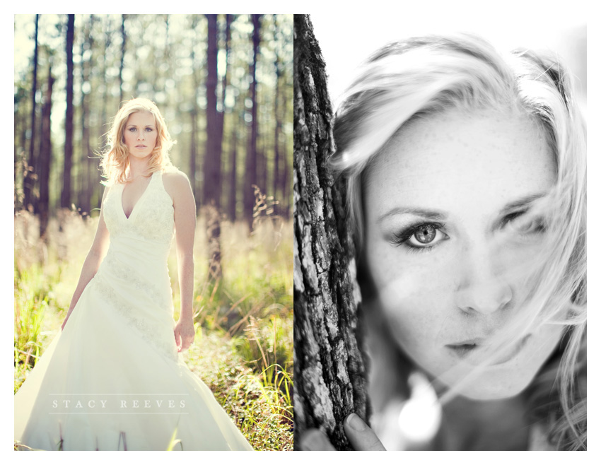 rustic country forest garden bridal session of Leah Partridge Bayliss in The Woodlands by Coppell wedding photographer Stacy Reeves