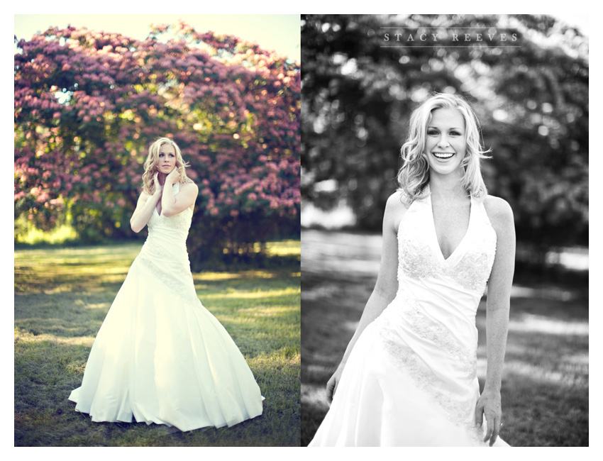 rustic country forest garden bridal session of Leah Partridge Bayliss in The Woodlands by Dallas wedding photographer Stacy Reeves