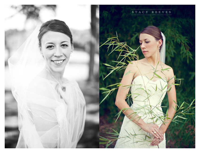 Bridal portrait session of Lisa Kirk Speer at the Dallas Arboretum by Dallas wedding photographer Stacy Reeves