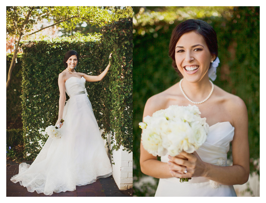 Bridal portrait photos of Melissa Davis Weigand at Arlington Hall and Lee Park in Turtle Creek by Dallas wedding photographer Stacy Reeves