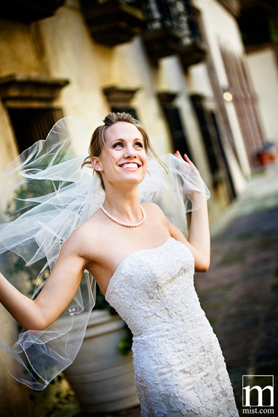 Dallas wedding photography bridal session at the Canals in Las Colinas Texas, bride in a wedding gown dress