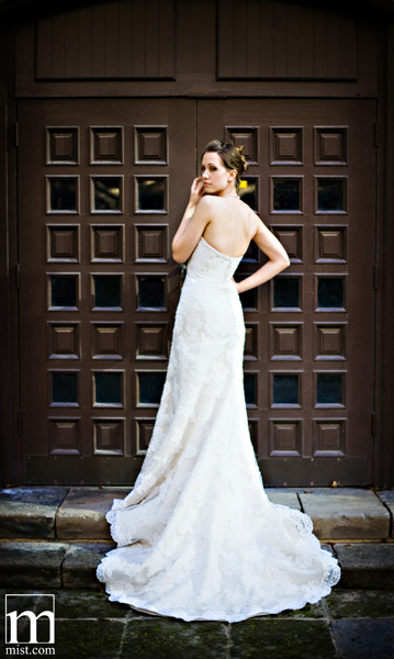 Dallas wedding photography bridal session at the Canals in Las Colinas Texas, bride in a wedding gown dress