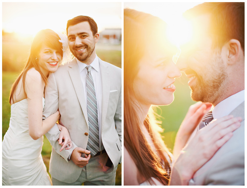 Engagement and Day After portrait photo session of Caroline Joy Casey and Aaron Rector at Keller City Hall Park featuring a vintage bridal headpiece, Stelle 4-stroke Creme Cream Scooter, and whippet dog by Dallas wedding photographer Stacy Reeves