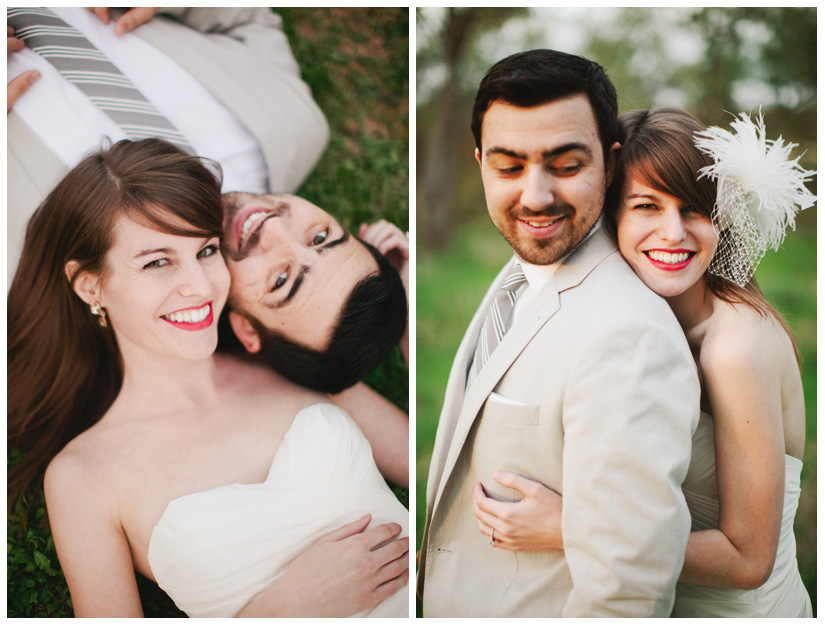 Engagement and Day After portrait photo session of Caroline Joy Casey and Aaron Rector at Keller City Hall Park featuring a vintage bridal headpiece, Stelle 4-stroke Creme Cream Scooter, and whippet dog by Dallas wedding photographer Stacy Reeves