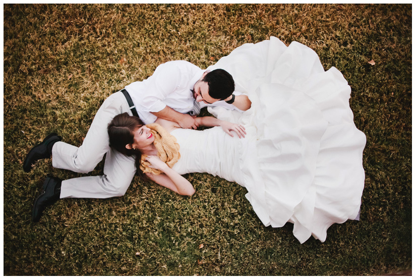 Engagement and Day After portrait photo session of Caroline Joy Casey and Aaron Rector at Keller City Hall Park featuring a vintage bridal headpiece, Stelle 4-stroke Creme Cream Scooter, and whippet dog by Dallas wedding photographer Stacy Reeves