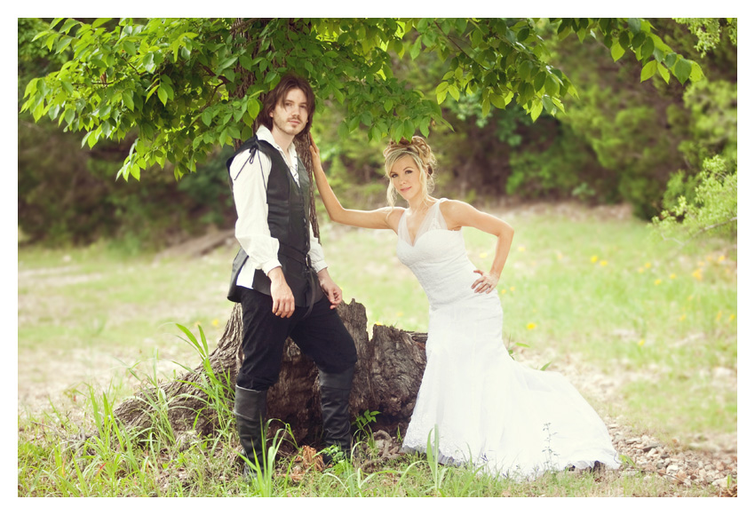 medieval renaissance ages era theme wedding bride & groom portrait day after session by Dallas wedding photographer Stacy Reeves