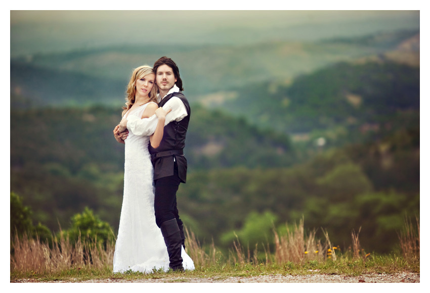 medieval renaissance ages era theme wedding bride & groom portrait day after session by Dallas wedding photographer Stacy Reeves