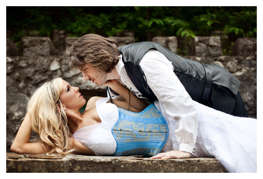 medieval renaissance ages era theme wedding bride & groom portrait day after session by Dallas wedding photographer Stacy Reeves