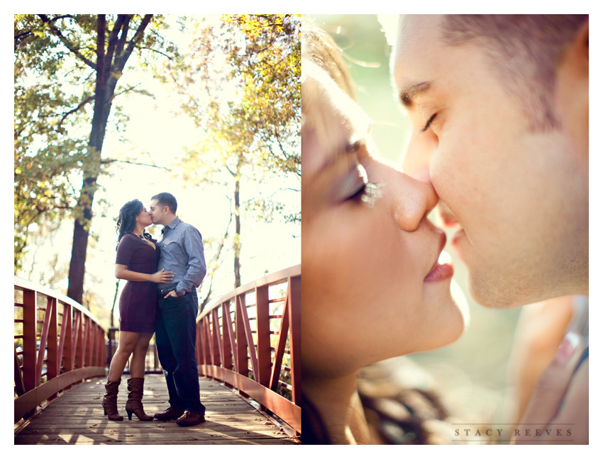 engagement session photos of Alma Martinez and Kelly Morphis at River Legacy Park nature preserve in Arlington Texas by Dallas Wedding Photographer Stacy Reeves