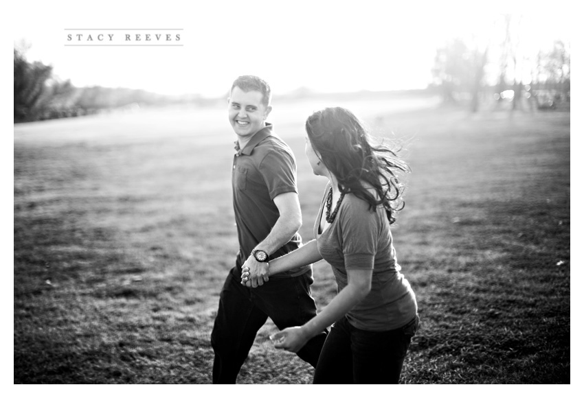 engagement session photos of Alma Martinez and Kelly Morphis at River Legacy Park nature preserve in Arlington Texas by Dallas Wedding Photographer Stacy Reeves