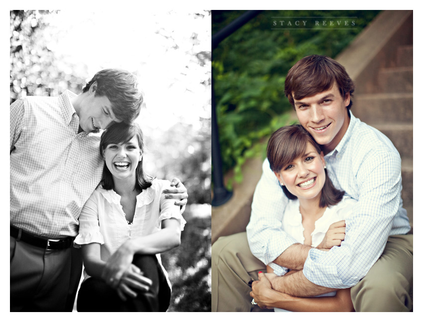 engagement session of Ashley Edrington and Matt Ashbaugh in Highland Park by Dallas wedding photographer Stacy Reeves