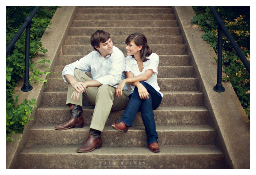 engagement session of Ashley Edrington and Matt Ashbaugh in Highland Park by Plano wedding photographer Stacy Reeves