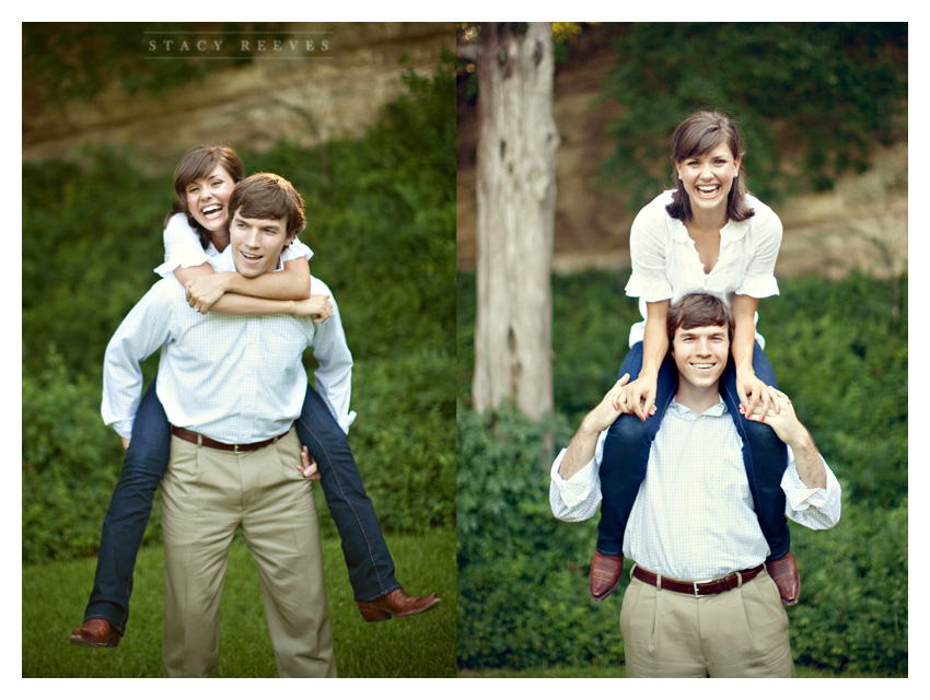 engagement session of Ashley Edrington and Matt Ashbaugh in Highland Park by Southlake wedding photographer Stacy Reeves