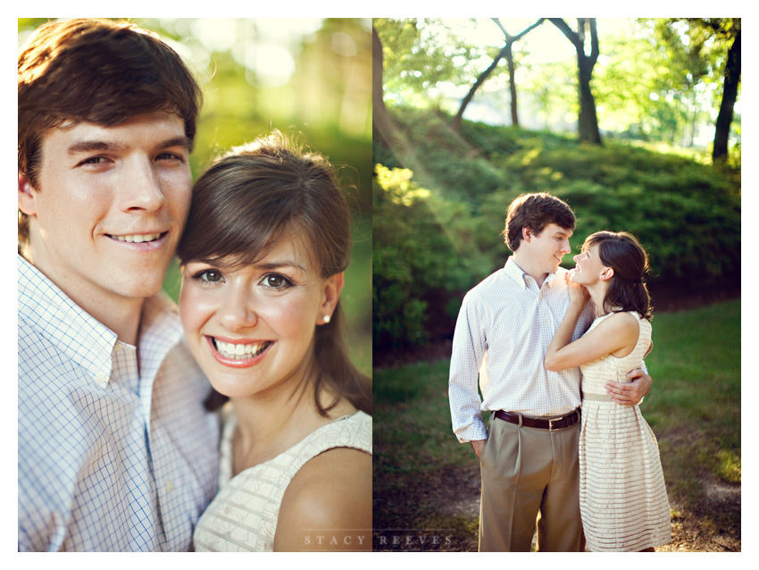 engagement session of Ashley Edrington and Matt Ashbaugh in Highland Park by University Park wedding photographer Stacy Reeves