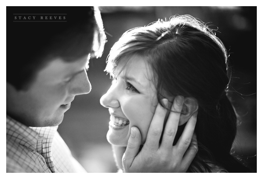 engagement session of Ashley Edrington and Matt Ashbaugh in Highland Park by Dallas wedding photographer Stacy Reeves