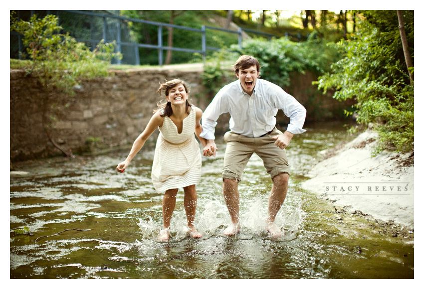 engagement session of Ashley Edrington and Matt Ashbaugh in Highland Park by Dallas wedding photographer Stacy Reeves