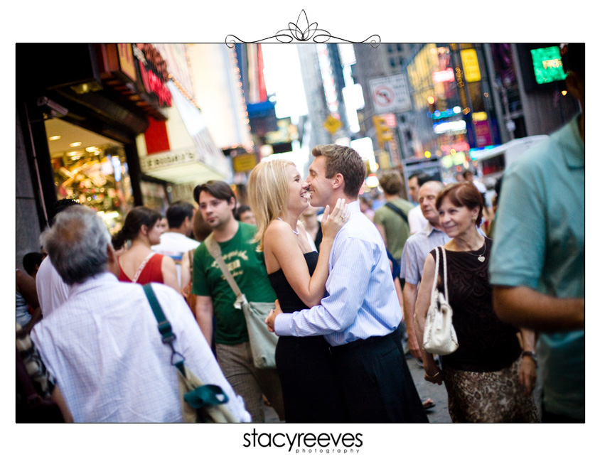 Destination engagement session of Andy Fredericks and Natalie Furr in Central Park, Lower East Side, and Times Square by Dallas wedding photographer Stacy Reeves