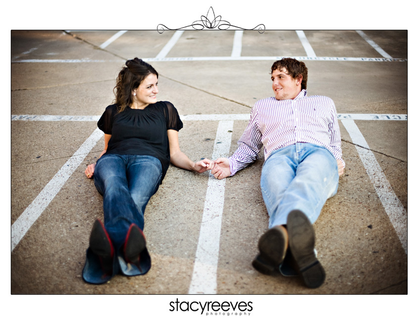 engagement photos portrait session of Beth and Jim in College Station Aggieland Texas on the Texas A&M University Aggie campus by Dallas wedding photographer Stacy Reeves