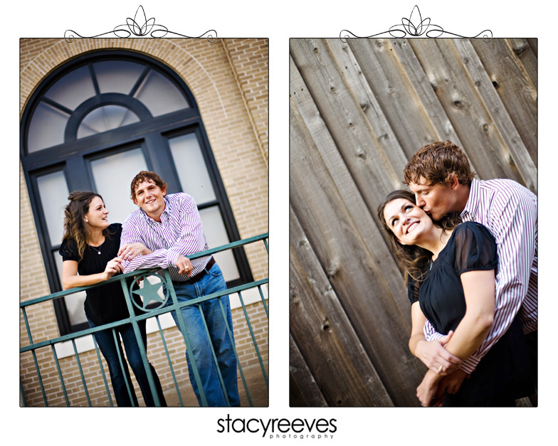 engagement photos portrait session of Beth and Jim in College Station Aggieland Texas on the Texas A&M University Aggie campus by Dallas wedding photographer Stacy Reeves