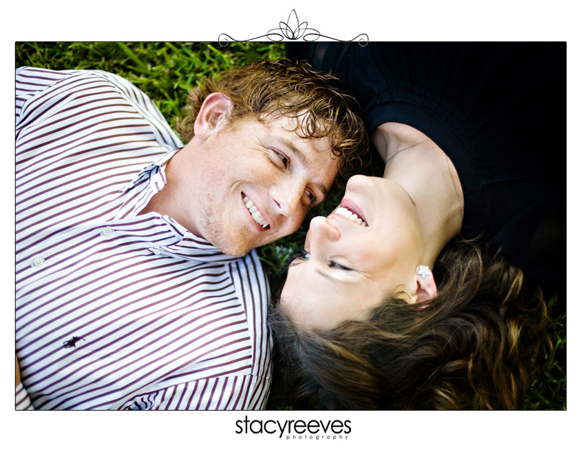 engagement photos portrait session of Beth and Jim in College Station Aggieland Texas on the Texas A&M University Aggie campus by Dallas wedding photographer Stacy Reeves