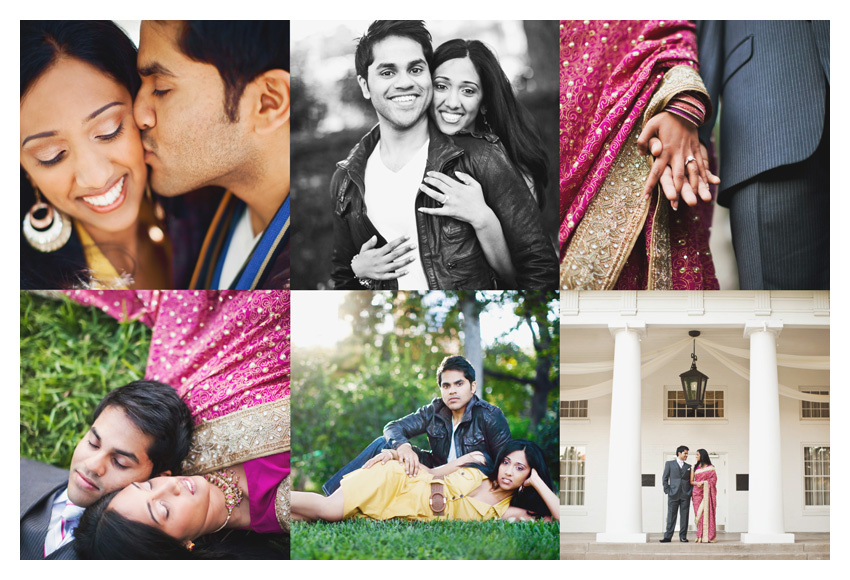 Engagement session photos of Jensy Jacob and Charles Abraham at Lee Park and Arlington Hall in Turtle Creek by Dallas wedding photographer Stacy Reeves