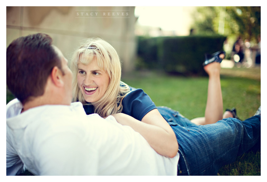 engagement photo session of Candy Reeves and Tom Flood at the Texas State Fair by Dallas wedding photographer Stacy Reeves