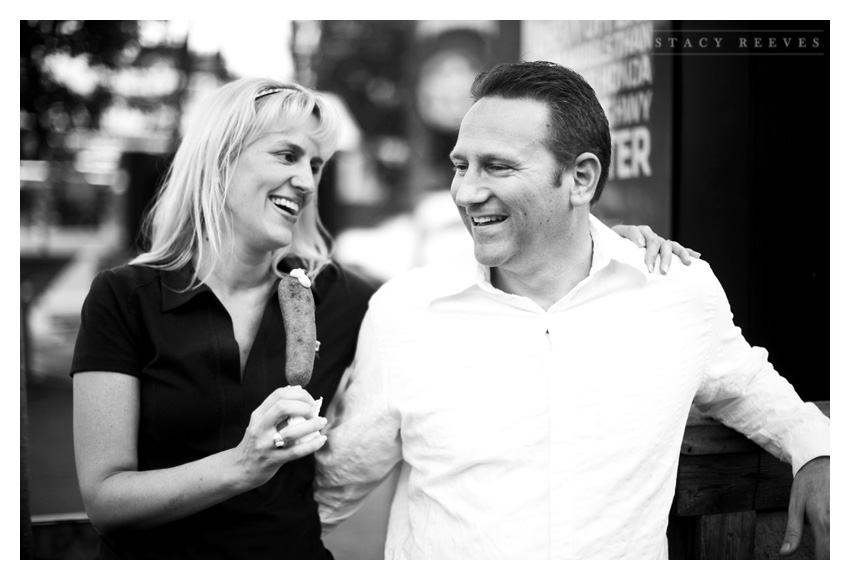 engagement photo session of Candy Reeves and Tom Flood at the Texas State Fair by Dallas wedding photographer Stacy Reeves