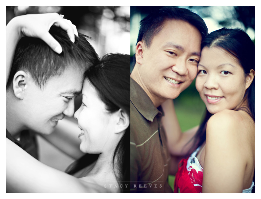 engagement photography session of Christina Yeh and John at the Marie Gabrielle in downtown Dallas by Dallas wedding photographer Stacy Reeves