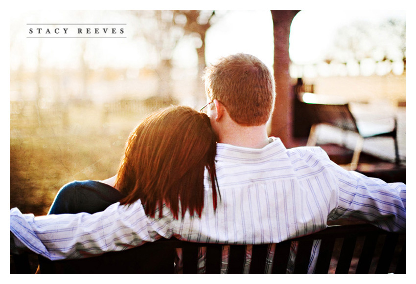 engagement photography session of Darby Ketterman and Mark Zahradnik at Addison Circle by Dallas wedding photographer Stacy Reeves