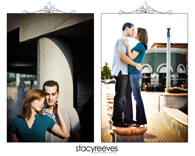 engagement session of heather patterson and anthony simon at the woodlands mall in houston texas by dallas wedding photographer stacy reeves
