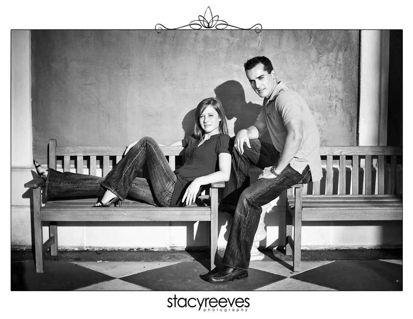 engagement session of heather patterson and anthony simon at the woodlands mall in houston texas by dallas wedding photographer stacy reeves
