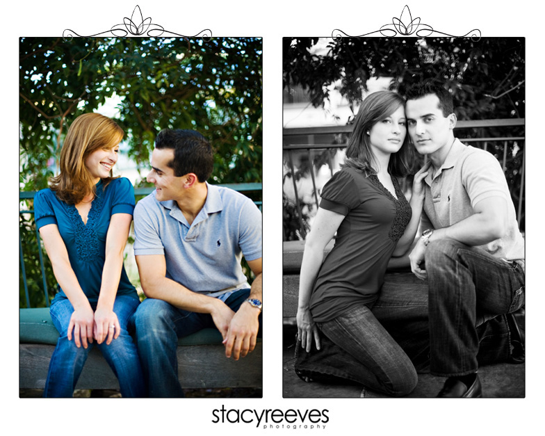 engagement session of heather patterson and anthony simon at the woodlands mall in houston texas by dallas wedding photographer stacy reeves
